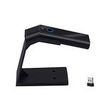 2D QR Barcode Scanner with Stand, Compatible with Bluetooth & 2.4G Wireless & Wired Code Scanner, USB Image Bar Code Reader for Laptops, Computers, Cashier,iPhone iPad Android