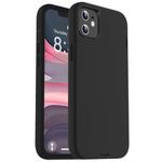 ORIbox for iPhone 11 Case Black, [10 FT Military Grade Drop Protection], Soft-Touch Finish of The Liquid Silicone Exterior Feels, Heavy Duty Shockproof Anti-Fall Case for iPhone 11,6.1 inch, Black