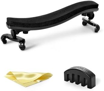 Ergonomic Violin Shoulder Rest for Students & Beginners – Lightweight Adjustable Fit for 4/4 & 3/4 Violins – Soft EVA Padding, Secure Silicone Feet