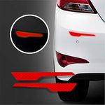 Piston Graphics Car Rear Reflective Safety Sticker Red