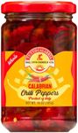 Calabrian Chili Peppers, Whole, All Natural, Non-GMO, Original, Product of Italy, Retail Glass Jar, 10.2 oz, TuttoCalabria