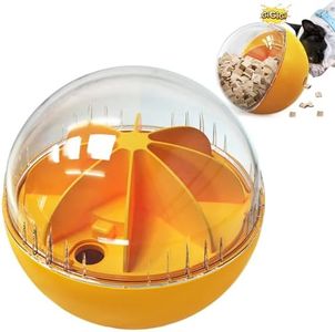 DollSheriffgoo Enrichment Interactive Dog Treat Toy - Mental Stimulation for Dogs，Mentally Stimulating Dog Toys for Boredom Busy (Orange-Beginner)