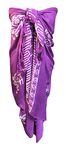 Central Chic Women's Purple Fair Trade Bali Beach Sun Dress Sarong Beachwear Bikini Coverup