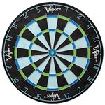 Viper Chroma Tournament Bristle Steel Tip Dartboard Set with Staple-Free Bullseye, Galvanized Metal Triangular Spider Wire for Reduced Bounce Outs, Increased Scoring; High-Grade Self-Healing Premium Sisal Board