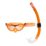 AQUALUNG Combo Mix - Diving Mask Snorkel, Children Aged 4 Years and Older, Suitable for Scuba Diving, Snorkeling, with UV Protection and Silicone Gaskets, Anti-fog and Anti-leak Lenses, Boys & Girls