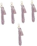 USHOBE 5pcs Wrist Strap Keychain Tassel Keychain Cell Phone Wristlet Keychain Lanyard for Women Retro Purse Funny Shot Glasses Keychains Car Accessories Vintage Hand Made Zinc Alloy Miss