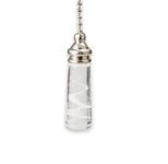 Aretro Bathroom Ceiling Light Switch Pull Cord String Crystal Handle Decorative with Connector Clearly Cylindrical Tapered Glass Ball Chain Ceiling Fans Blinds Lamps 5.5 cm