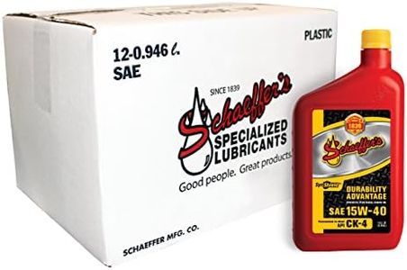 Schaeffer Manufacturing Co. 0700CK4-012 SynShield Durability Advantage 15W-40 Diesel Engine Oil, 12-Quart Bottle (Pack of 12)