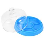 Watch Movement Cover Moistureproof Anti-dust Tray Storage Box for Part, Jewelry, Bead with 6 Compartment