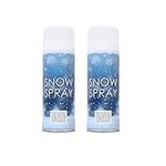 Quebec Artificial Snow Spray Set of 2 Cans – Ideal For Decorating Christmas Trees, Windows, Glasses, Wreaths Or Simply Having Fun With The Friends - Unleash Winter Magic In Any Season – (85 Ml Can)