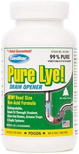 ComStar Pure Lye | 99% Pure Sodium Hydroxide Beads | Eco-Friendly, Industrial Strength, Biodegradable Drain Opener | Safe on Fixtures | Static-Free, Unique Beads for Soap Making | 1 lb. (30-500)