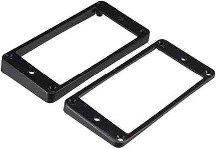 sourcing map Anillo recogida Humbucker, Marco Montaje Pastilla Parte Inferior Curvada 35 para Cuello 79 para Recogida Puente Negro 2 Juegos