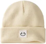 FURTALK Baby Beanie Knitted Hats Boys Girls Toddler Kids Winter Soft Warm Skull Cap Beige