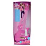 Simba 106830693 Music World' Girl's Electronic Pink Guitar with Metal Strings | 56cm | For ages 4+