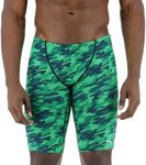 TYR Men's Standard Durafast Elite Athletic Jammer Swimsuit, Green Camo, 36