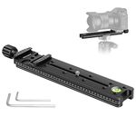 Neewer 200mm Professional Rail Nodal Slide Metal Quick Release Clamp for Camera with Arca Swiss Compatible