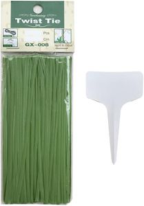 Gardening Plant Wire Twist Ties Plastic Coated Ties for Home Office and Garden (15cm Twist Tie × 200pcs——Aqua)