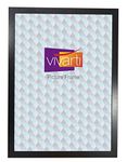 Vivarti Matt Black Picture Frame (50 x 70 cm) Portrait or Landscape Photo Frame with Clear Styrene Sheet & Wall Mounted Hook for Pictures, Posters, Decor, Certificate Frame