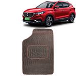 Kingsway Dotted Design Car Floor Foot Mats Universal Fit for Morris Garages (MG) ZS EV, Model Year : 2020 Onwards, Water and Dustproof, Color Brown, Set of 5 Pieces