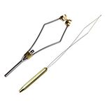 SHADDOCK Fly Fishing Tying Tool Kit Including with Bobbin Finisher Scissors Hackle Hair Stacker Fly Fishing Tying Tools Set (2pcs Bobbin Threader Set)