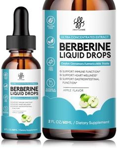 iMATCHME Berberine HCL, 6-in-1 Berberine Complex Liquid Drop for Cardiovascular Care & Body Management, Berberine with Ceylon Cinnamon, Antioxidant & Heart Health Support, Apple Flavor, 2 Fl Oz