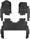 TuxMat - for Ford F150 SuperCrew with Rear Seat Fold Out Storage 2021-2024 Models - Custom Car Mats - Maximum Coverage, All Weather, Laser Measured - This Full Set Includes 1st and 2nd Rows