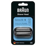 Braun Series 5 Electric Shaver Replacement Head, Easily Attach Your New Shaver Head, Compatible With All New Generation Series 5/6 Electric Shavers, 53B, Black