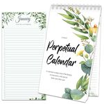 Birthday Calendar Book | Perpetual Birthday Calendar Wall Hanging 5''x10'' | Birthday Book Reminder| Durable & Stylish Birthday Book Calendar for Home or Office | Green Leaves | Greenery Monthly