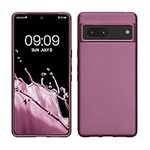 kwmobile Case Compatible with Google Pixel 7 Case - Soft Slim Metallic TPU Silicone Cover - Metallic Lavender