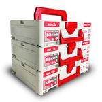 iBELL TB105-1 Large Size Stackable Tool Storage Box - Durable PC+ABS, 40kg Load Capacity, 39x30x11cm Container (pack of 3)