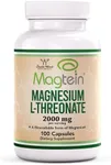 Magnesium L Threonate Capsules (Magtein) – High Absorption Supplement – Bioavailable Form for Sleep and Cognitive Function Support – 2,000 mg – 100 Capsules