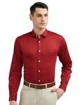 Allen Solly Cotton Men's Regular Fit Shirt (ASSFQSPF328286_Rust 42)