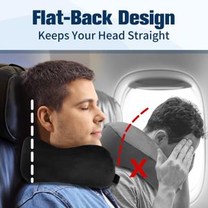 Cirorld Memory Foam Travel Pillow – Neck Support Cushion