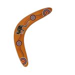 SULIVES Wooden Boomerang for Kids, Easy-to-Throw V-Shaped Returning Boomerang, Safe Flying Outdoor Toy for Boys and Girls, Perfect for Backyard Games and Family Fun