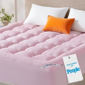 BEDLORE King Mattress Topper, Thick Pillow Top Mattress Pad