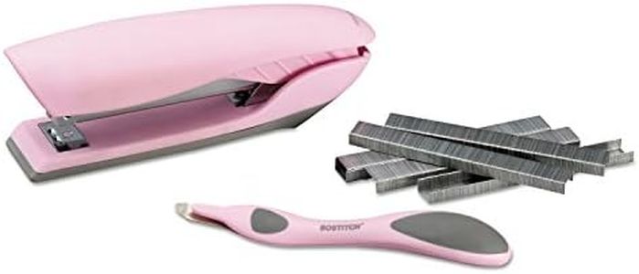 Bostitch Velvet No-Jam Stapler Value Kit, Includes Staples and Magnetic Staple Remover, Pink (B326-PP-VLT-PNK)