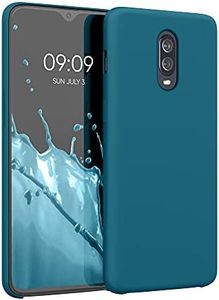 kwmobile Case Compatible with OnePlus 6T Case - TPU Silicone Phone Cover with Soft Finish - Teal Matte