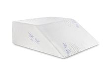 The White Willow Orthopedic Medical Grade Foam Bed Wedge Elevated Leg Rest Pillow for Improved Circulation, Acid Reflux,Back, Leg,Sciatica Pain Relief,Post Surgery,Multi 8 x 20 x 24