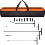 VEVOR Rods Dent Removal Kit, 13 Pcs Paintless Dent Repair Tool, 5 Pcs Stainless Steel Dent Rods, 8 Pcs Tapper Heads, Professional Hail Dent Removal Tool for Minor Dents, Door Dings and Hail Damage