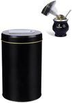 Cuopru Yerbero Yerba Mate Container with Spout - Pouring Lid Easy Filling Mate Cup - Works for Dispenser Sugar, Tea, Coffee, Container for Ground Coffee (Balck)