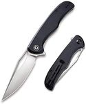 CIVIVI Shredder Folding Pocket Knife - Flipper Knife with Clip 3.70” D2 Blade G10 Handle, Hunting Knife for Men C912C