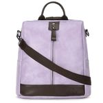 VISMIINTREND Stylish Leather Backpack Bags for Women and Teens Girls | Handbag | Shoulder | Ladies Purse | Everyday Use | Office | College | Travel | Work | Birthday Gifts for Wife| Sisters (Lavender)