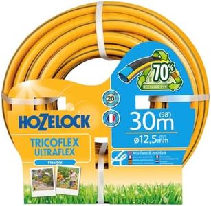 Hozelock Tricoflex Ultraflex Hose, Yellow, 12.5 mm x 30 m