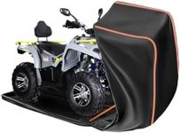 FJWDSC Full Enclosed ATV Covers Waterproof Outdoor Heavy Duty 4 Wheeler Cover All Season Weather Proof Quad Cover with Reflective Strips Fits ATV Length up to 94.5" Windproof Sunproof Dustproof