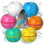 HIMS Reusable Water Balloons Magnetic, Water Bombs Refillable Water Balloons Self Sealing, Swimming Pool Toys Outdoor Garden Water Toys Games for Kids Adults