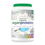 Genuine Health Fermented Organic Vegan Proteins+,Vanilla flavour, 30 Servings, 20g protein powder per serving from 7 plant-based, Easy to digest & absorb, Gluten-Free, Non-GMO,900g-Value Size