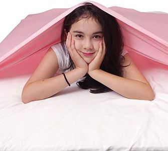 TOPARCHERY Sensory Compression Blanket Sensory Bed Sheet for Autism Kids - Help Kids Settle Down at Nighttime - Increase Calm and Comfort (Twin,Pink)