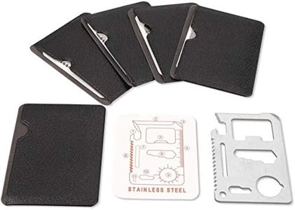 11 in 1 Tools For Men Beer Opener Survival Tool Credit Card Size Fits For Wallet Pocket (5Pack)