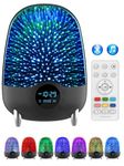 Night Light Bluetooth Speaker, 3D Glass Starry LED 7-Color Changing Night Light Lamp with 4 Light Mode, Dimmable Bedside Night Night Alarm Clock for Bedroom, Gifts for Kids Teens Girls Boys Adult