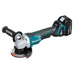 Makita DGA508RTX2 18V LXT Brushless Cordless 5" Angle Grinder Kit with Battery (5.0 Ah), Rapid Charger & Tool Bag (Two Stage Safety Paddle Switch)